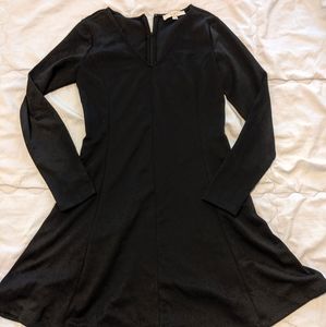 Loft black knit dress